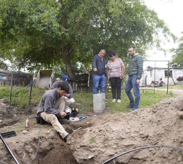 AVANZA LA OBRA DE AGUA POTABLE EN VILLA DEL SUR